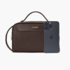 Clutch xách tay da bò vân Togo khóa vân tay RB15