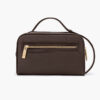 Clutch xách tay da bò vân Togo khóa vân tay RB15