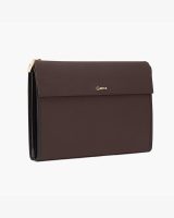 Clutch đựng tài liệu A4 da bò Taiga CL09 màu nâu